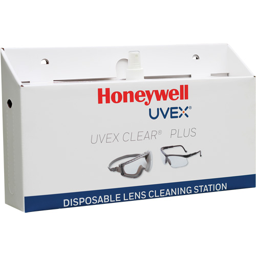 Uvex&reg; Clear&reg; Plus Disposable Lens Cleaning Station, Cardboard, 16" L x 3.19" D x 9.25" H Toolneeds Inc.