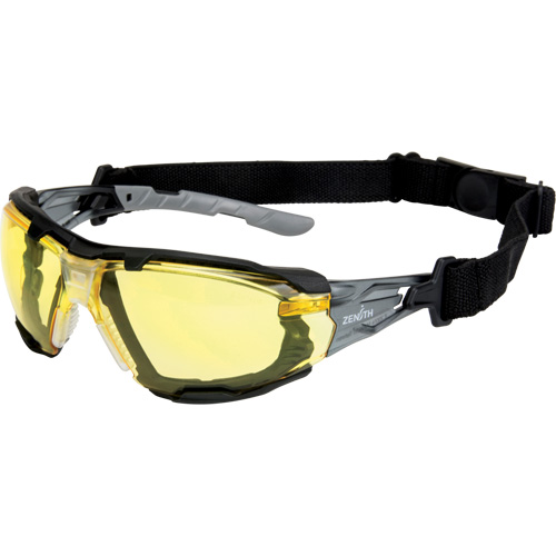 Z2900 Series Safety Glasses with Foam Gasket, Amber Lens, Anti-Scratch, ANSI Z87+/Meets/Exceeds CSA Z94.3 Toolneeds Inc.