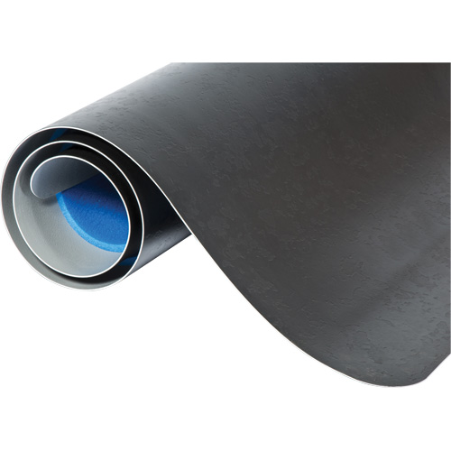 WD Elegance Anti-Microbial Mats, Smooth, 2' x 3' x 9/16", Black, Vinyl Toolneeds Inc.