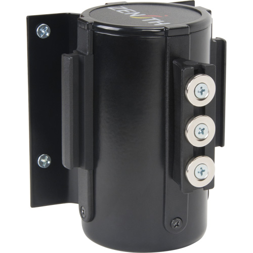 Barri&egrave;re &agrave; fixation murale avec ruban magn&eacute;tique, Acier, Fixation par vis, 12', Ruban Noir Toolneeds Inc.