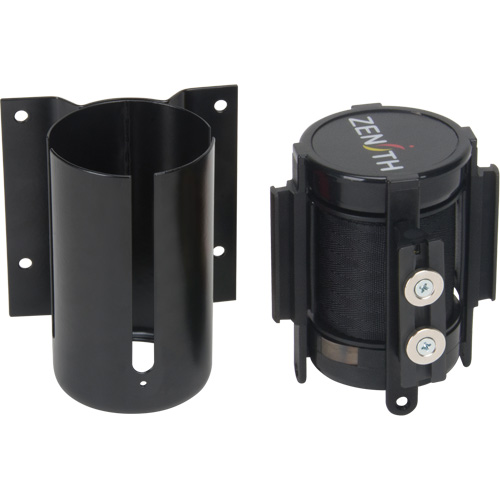 Barri&egrave;re &agrave; fixation murale avec ruban magn&eacute;tique, Acier, Fixation par vis, 7', Ruban Noir Toolneeds Inc.