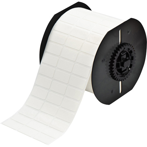 &eacute;tiquettes adh&eacute;sives repositionnables de s&eacute;rie B33, Vinyle, 1" lo x 0,5" h, Blanc Toolneeds Inc.