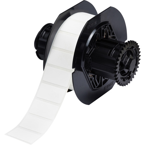 &eacute;tiquettes en tissu avec rev&ecirc;tement en polyamide B33, Nylon, 1,5" lo x 0,75" h, Blanc Toolneeds Inc.
