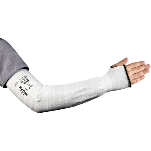 HyFlex&reg; 11-211 Series Narrow Cut Resistant Sleeve, Intercept, 18", ASTM ANSI Level A2/EN 388 Level 2, Grey Toolneeds Inc.