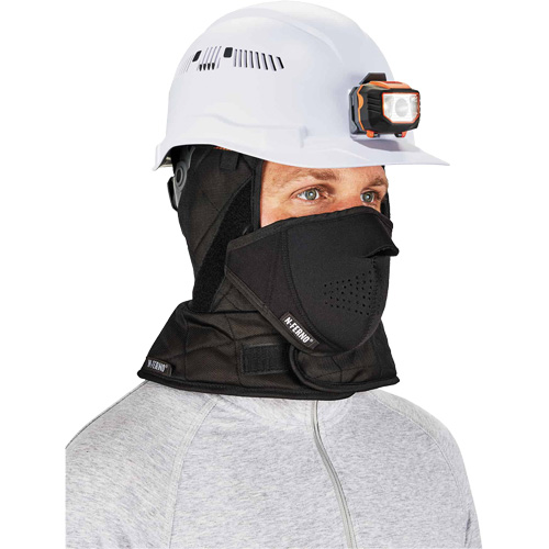 Doublure de casque de s&eacute;curit&eacute; d'hiver trois couches N-Ferno avec cache-bouche, Doublure en Molleton, Taille unique, Noir Toolneeds Inc.