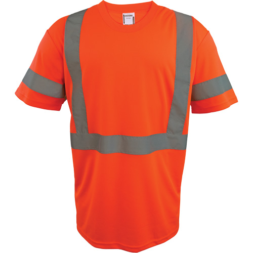 Short Sleeve Safety T-Shirt, Polyester, 2X-Large, High Visibility Orange Toolneeds Inc.
