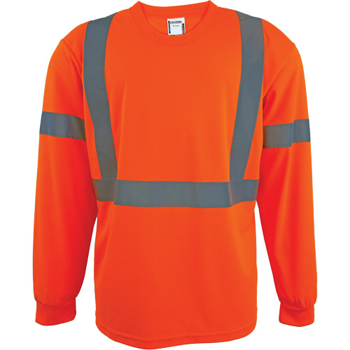 Chemise de s&eacute;curit&eacute; &agrave; manches longues, Polyester, 2T-Grand, Orange haute visibilit&eacute; Toolneeds Inc.