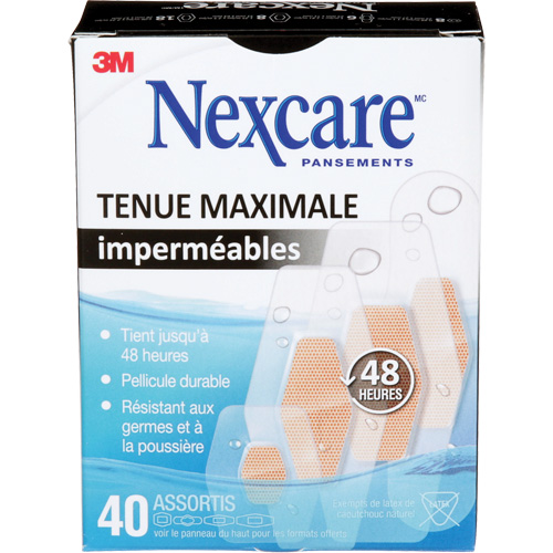 Pansements imperm&eacute;ables &agrave; tenue maximale Nexcare, Assorti, Plastique, St&eacute;rile Toolneeds Inc.