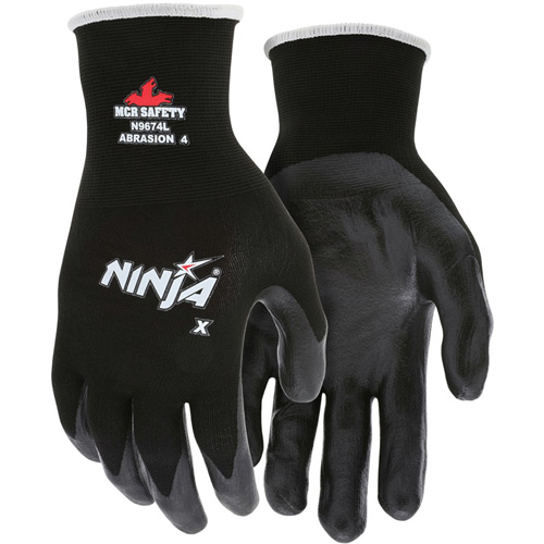 Gants enduits Ninja, Grand, R&ecirc;vetement Bipolym&egrave;re, Calibre 15, Enveloppe en Nylon/Lycra Toolneeds Inc.