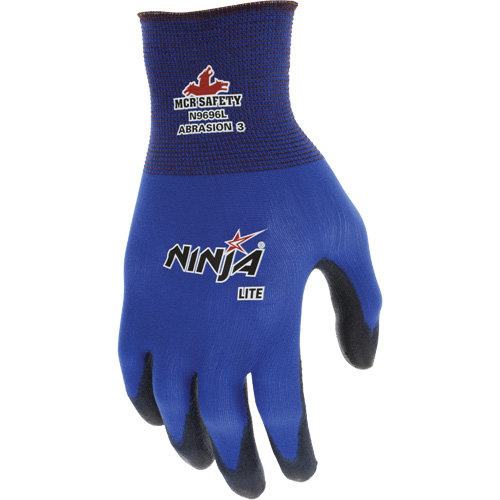 Ninja&reg; Lite Coated Gloves, Large, Polyurethane Coating, 18 Gauge, Nylon Shell Toolneeds Inc.