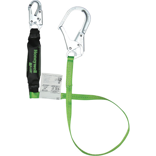 Miller&reg; HP Shock-Absorbing Lanyard, 6', Scaffold Hook Center, Locking Snap Hook Leg Ends, Polyester Toolneeds Inc.