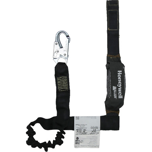 Longe avec amortisseur de choc r&eacute;sistante &agrave; l'arc &eacute;lectrique Miller, 6', Point d'ancrage &agrave; Mousqueton verrouillable, Mousqueton verrouillable aux jambes, Kevlar Toolneeds Inc.