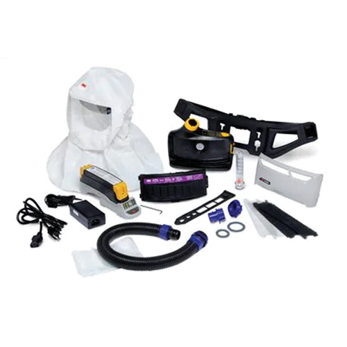 Ensemble respirateur d&eacute;puration dair propuls&eacute; facile &agrave; nettoyer Versaflo, Cagoule ample & visi&egrave;re, Pile Lithium-ion Toolneeds Inc.
