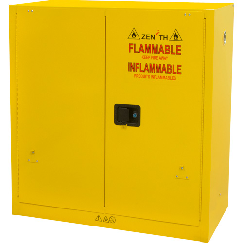 Flammable Storage Cabinet, 30 gal., 2 Door, 43" W x 44" H x 18" D Toolneeds Inc.