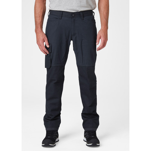 Pantalons d'entretien Oxford, Poly-coton, Bleu marin, Taille 30, Entrejambe 32 Toolneeds Inc.