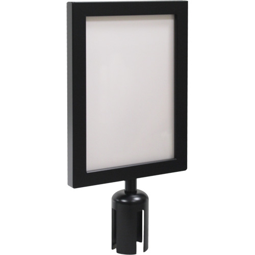 Sign Frame for Crowd Control Post, Black Toolneeds Inc.