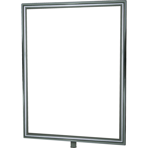 Heavy-Duty Vertical Sign Holder for Classic Posts, Polished Chrome Toolneeds Inc.