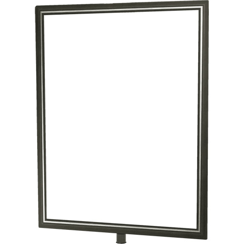 Heavy-Duty Vertical Sign Holder for Classic Posts, Satin Chrome Toolneeds Inc.