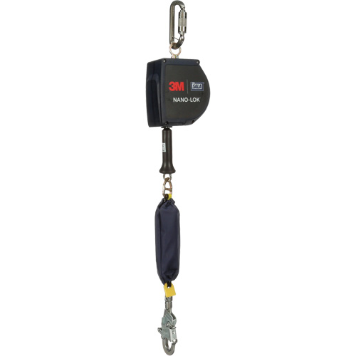 Nano-Lok Extended Length Self Retracting Lifeline, 15', Stainless Steel, Swivel Toolneeds Inc.