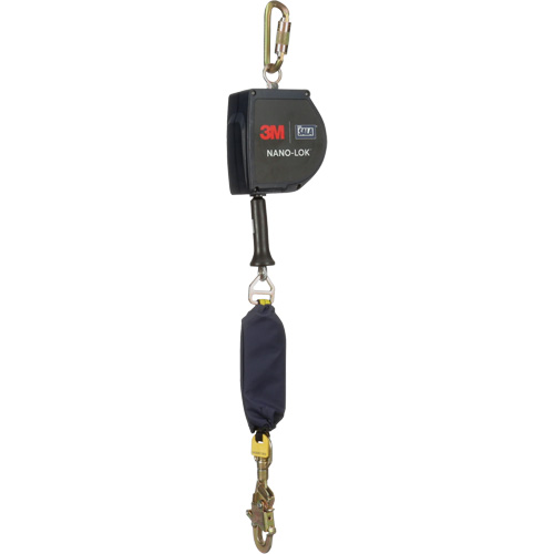 Nano-Lok Extended Length Self Retracting Lifeline, 15', Galvanized Steel, Swivel Toolneeds Inc.