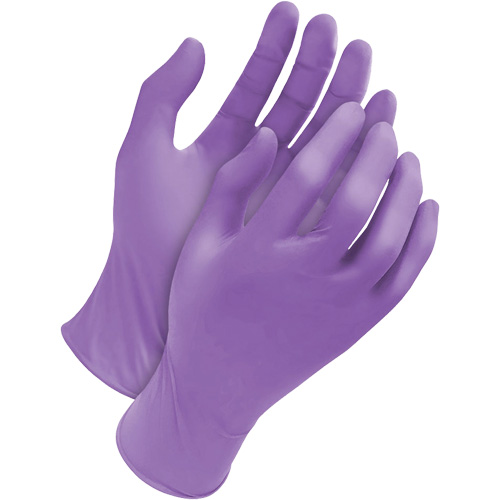 Deny Tripolymer Disposable Gloves, X-Large, Latex/Neoprene/Nitrile, 6-mil, Powder-Free, Purple Toolneeds Inc.