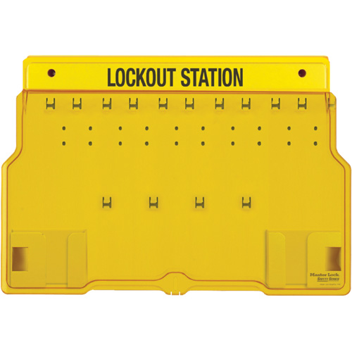 Trilingual Covered Lock Station, None Padlocks, 10 Padlock Capacity, Padlocks Not Included Toolneeds Inc.