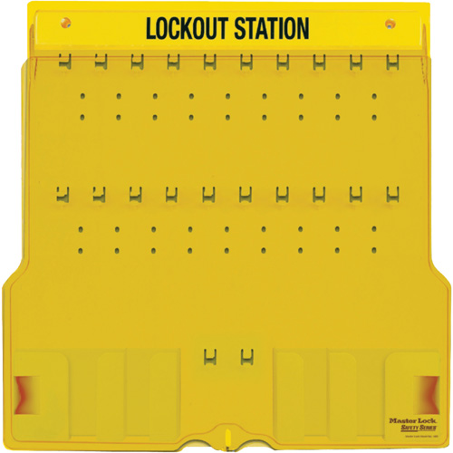 Trilingual Covered Lock Station, None Padlocks, 20 Padlock Capacity, Padlocks Not Included Toolneeds Inc.