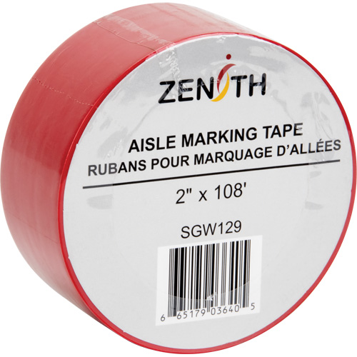 Ruban pour marquage d'all&eacute;es, 2" x 108', PVC, Rouge Toolneeds Inc.