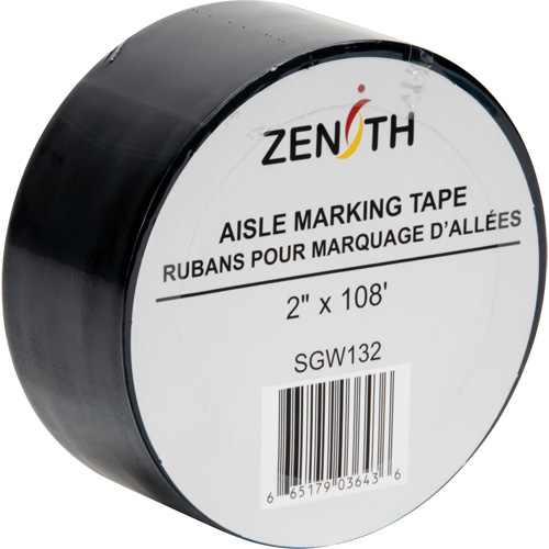 Ruban pour marquage d'all&eacute;es, 2" x 108', PVC, Noir Toolneeds Inc.