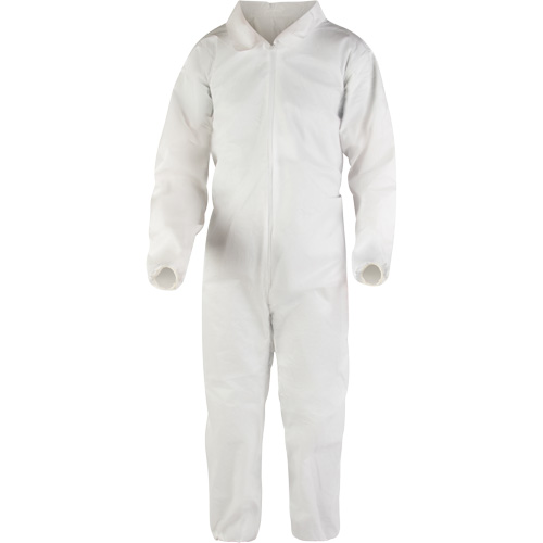 Premium Coveralls, Large, White, Microporous Toolneeds Inc.