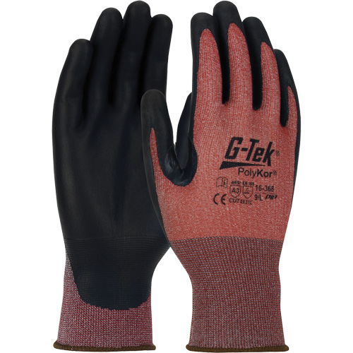 G-Tek&reg; PolyKor&reg; X7 Neuroma&reg; Cut Resistant Gloves, Small, 18 Gauge, Polyurethane Coated, ASTM ANSI Level A3/EN 388 Level C Toolneeds Inc.