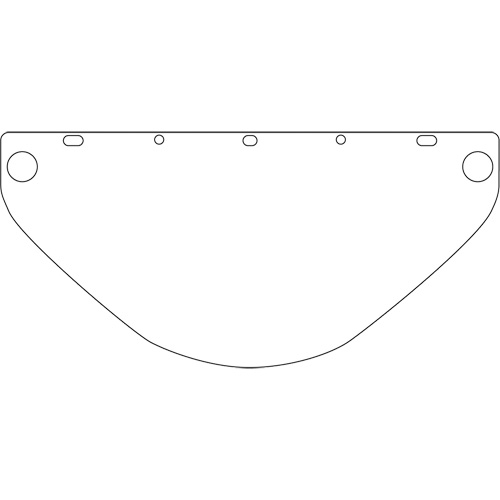 Dynamic Universal Fit Safety Visor, Polycarbonate, Clear Tint Toolneeds Inc.