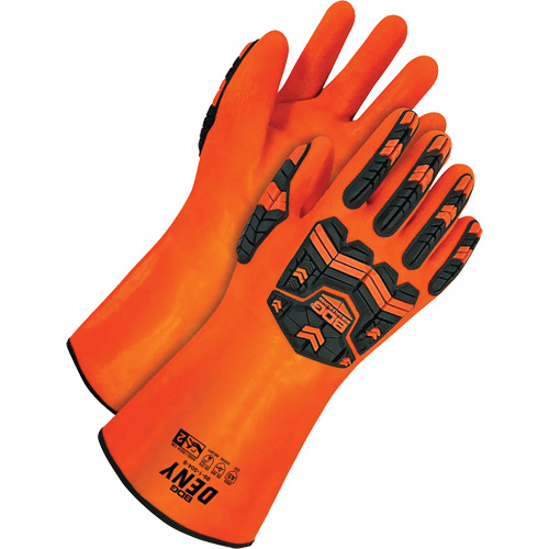 Gants r&eacute;sistants aux produits chimiques Deny, Taille 9, 14" lo, PVC, Doublure en Tissu &eacute;ponge Toolneeds Inc.