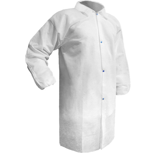 Care Lab Coat, Polypropylene, White, Small Toolneeds Inc.