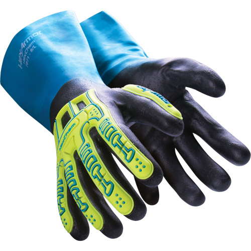 HexChem&reg; Chemical Resistant Gloves, Size 6/X-Small, Nitrile Toolneeds Inc.
