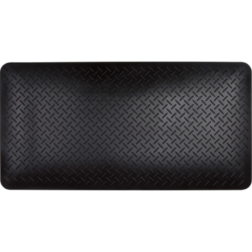 Tapis antifatigue, Losange, 1-2/3' x 3-1/4' x 3/4", Noir, Polyur&eacute;thane Toolneeds Inc.