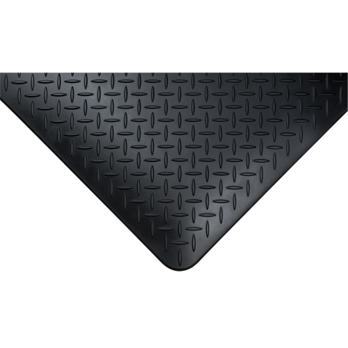 Tapis antifatigue, Losange, 1-2/3' x 3-1/4' x 3/4", Noir, Polyur&eacute;thane Toolneeds Inc.
