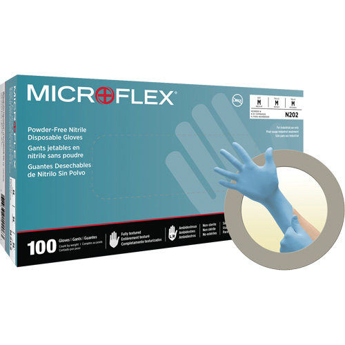 N20 Disposable Gloves, Small, Nitrile, 4.7-mil, Powder-Free, Blue Toolneeds Inc.