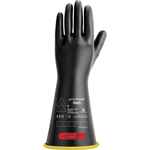 Gants isolants en caoutchouc naturel, ASTM classe 0, Taille 7, 14" lo Toolneeds Inc.