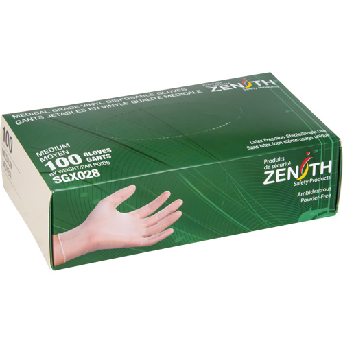 Disposable Gloves, Small, Vinyl, 4.5-mil, Powder-Free, Clear, Class 2 Toolneeds Inc.
