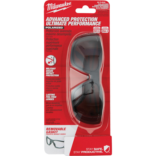 Performance Safety Glasses with Gasket, Black Lens, Polarized, Meets/Exceeds CSA Z94.3 Toolneeds Inc.