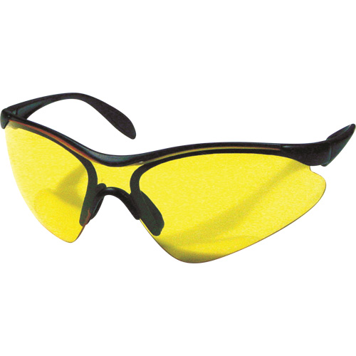 Lunettes de s&eacute;curit&eacute; Miranda, Lentille Jaune, Anti-&eacute;gratignures, R&eacute;pond ou surpasse la norme CSA Z94.3 Toolneeds Inc.