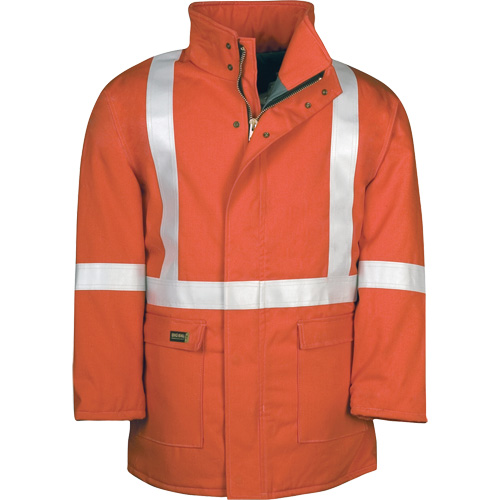 Westex UltraSoft&reg; AllOut Quilt Lined Winter Parka with Reflective Stripes, Medium (Tall), High Visibility Orange, 46 cal/cm² Toolneeds Inc.