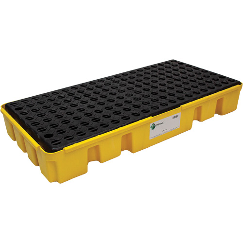 Palette &agrave; profil bas pour contr&ocirc;le des d&eacute;versements, Capacit&eacute; de d&eacute;versement 25.5 gal. US, 49" x 24" x 6,5" Toolneeds Inc.