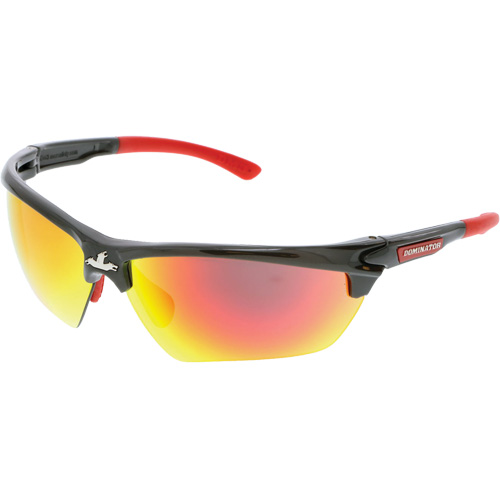 Dominator DM3 Series Safety Glasses, Orange Mirror Lens, Anti-Fog/Anti-Scratch, ANSI Z87+ Toolneeds Inc.