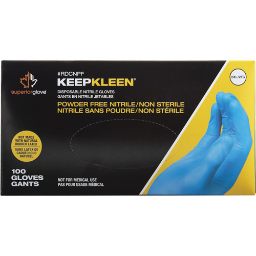 KeepKleen&reg; Disposable Glove, Small, Nitrile, 2.8-mil, Powder-Free, Blue Toolneeds Inc.