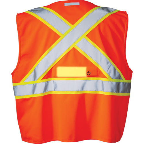 Veste de s&eacute;curit&eacute; SV350 X-Back avec lampe, Orange haute visibilit&eacute;, Petit, Polyester Toolneeds Inc.