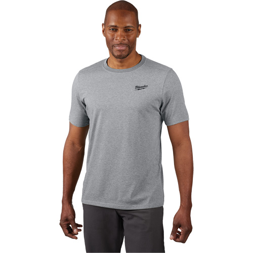 Hybrid Work Tee Shirt, Men's, Small, Grey Toolneeds Inc.