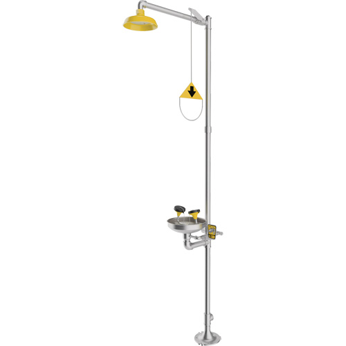 Combination Emergency Shower & Eyewash Station, Pedestal Toolneeds Inc.