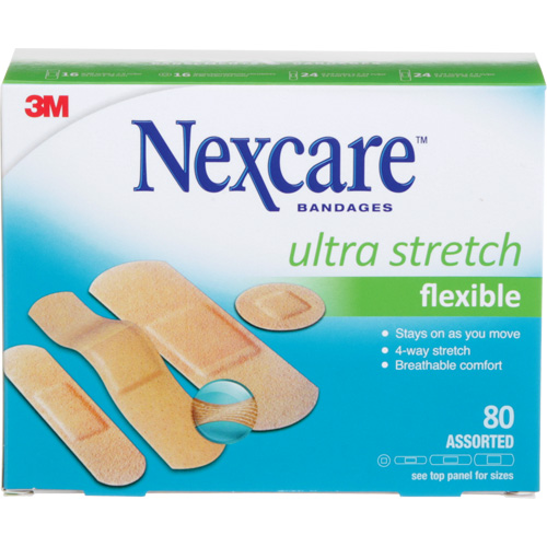 Pansements ultra-extensibles Nexcare, Assorti, Plastique, Non st&eacute;rile Toolneeds Inc.